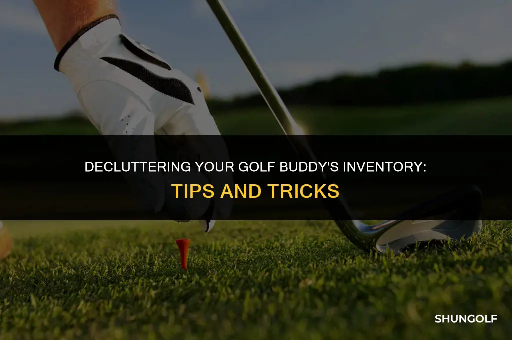 how to get rid of golf with friends inventory items