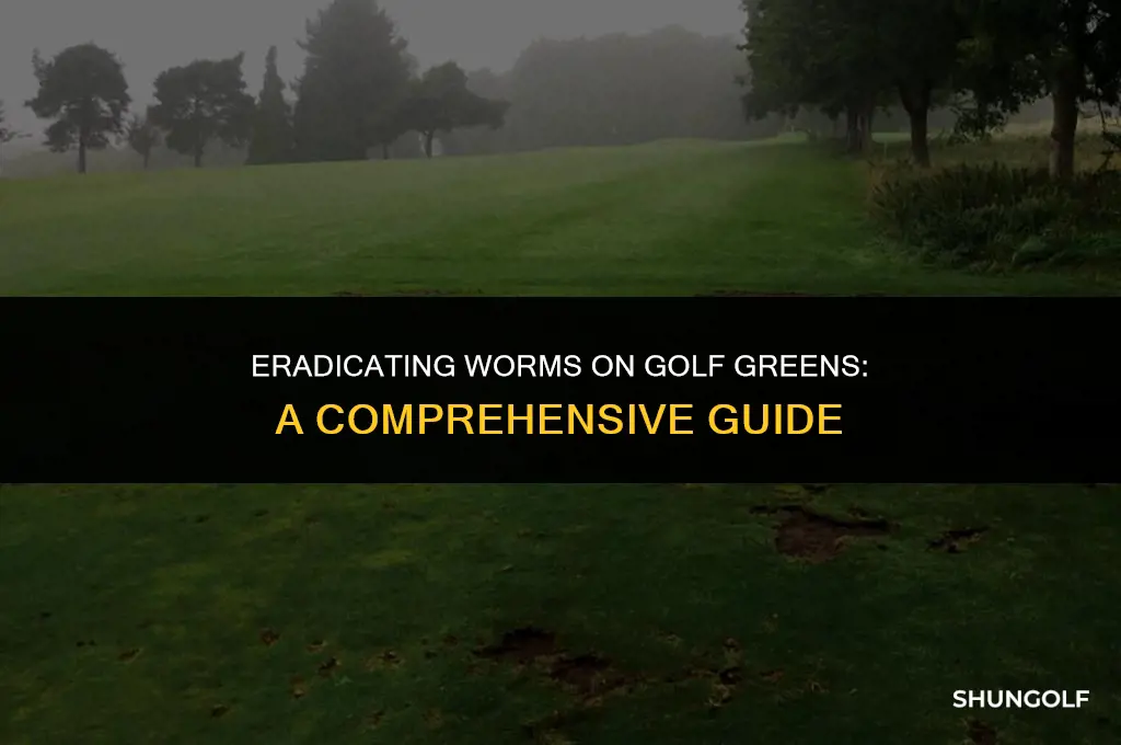 how to get rid of worms on golf greens