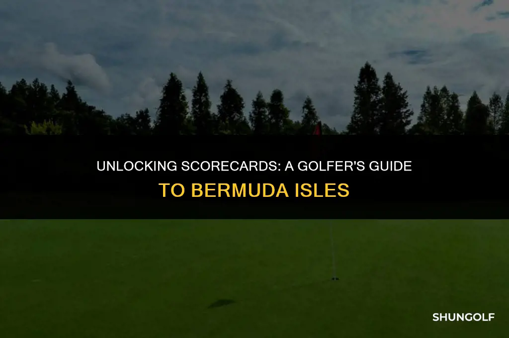 how to get scorecards in golf story at bermuda isles