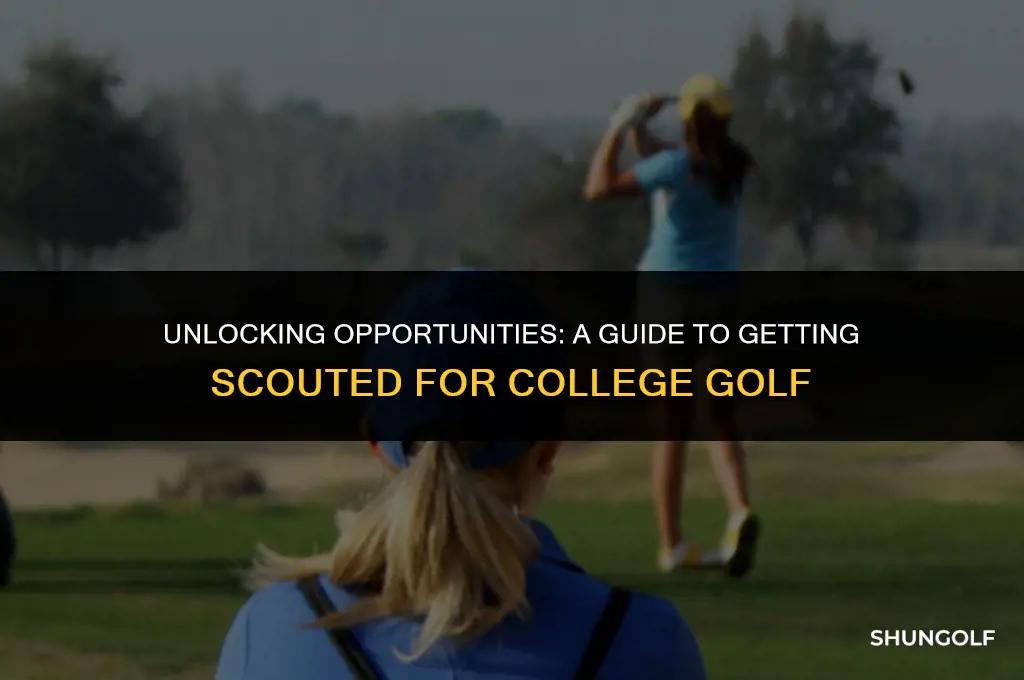 how to get scouted for college golf