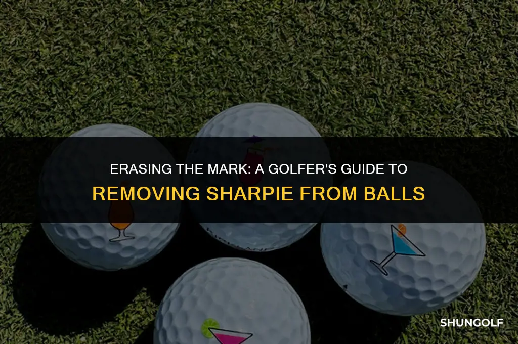 how to get sharpie marker off golf ball