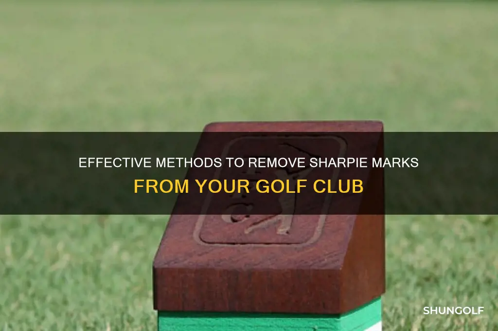 how to get sharpie off golf club
