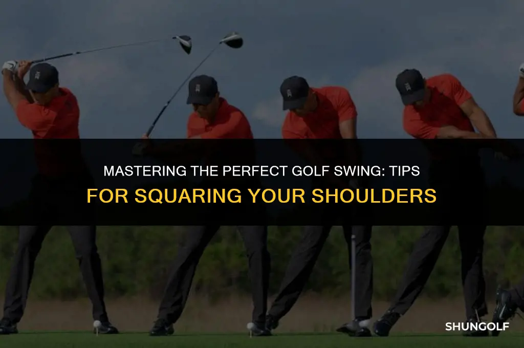 how to get shoulders square golf