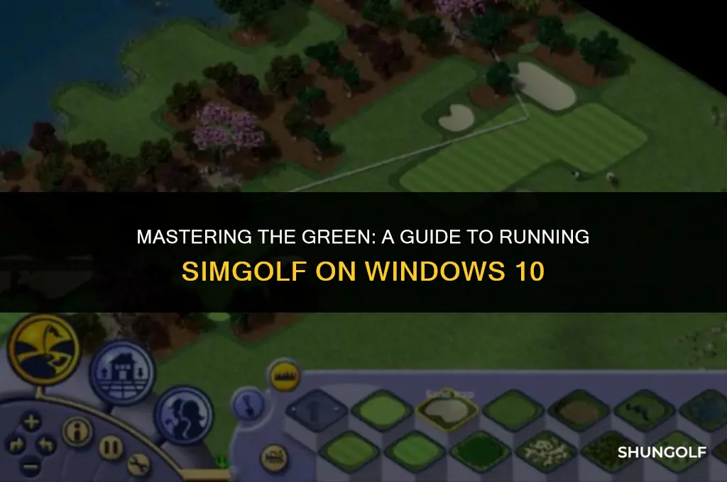 how to get sim golf to run on win 10