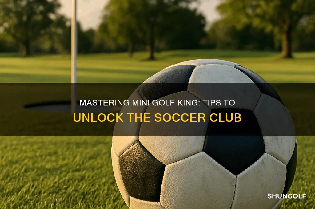 how to get soccer club in mini golf king