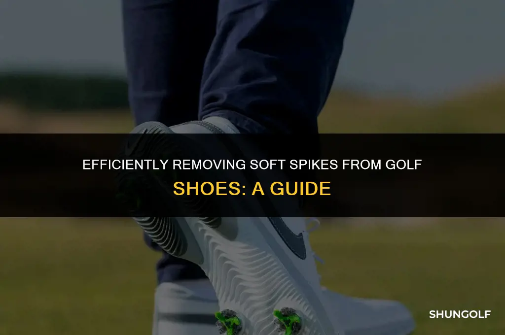 how to get soft spikes out of golf shoes