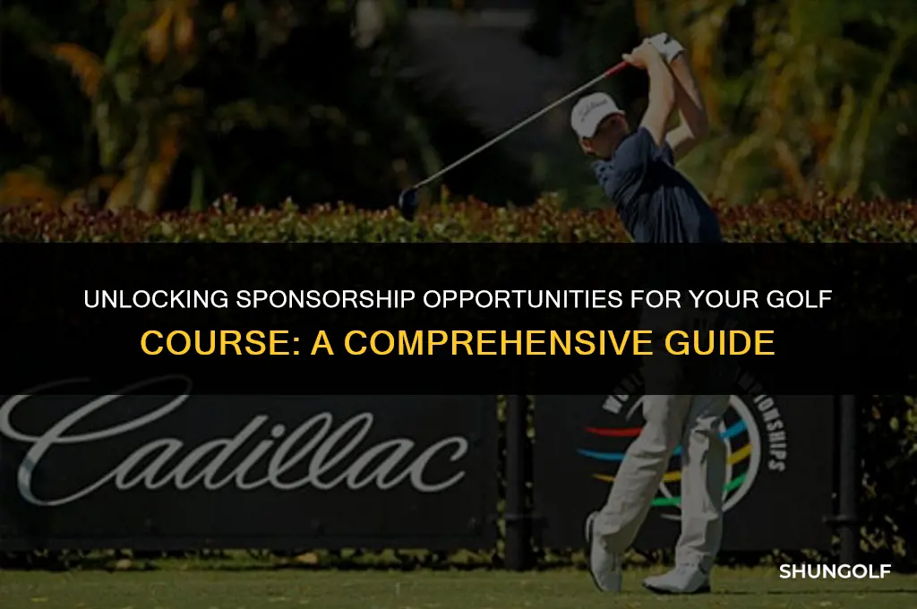 how to get sponsorships for golf hole