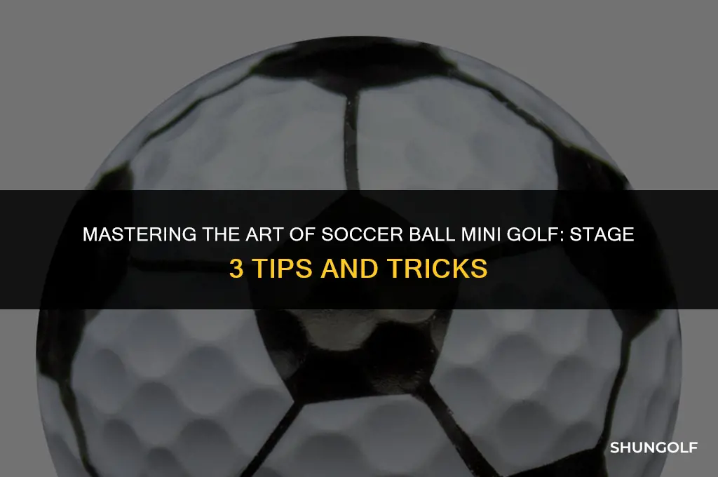 how to get stage 3 soccer ball mini golf king