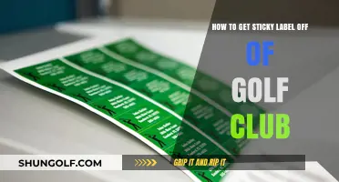 Effective Methods to Remove Sticky Labels from Your Golf Club