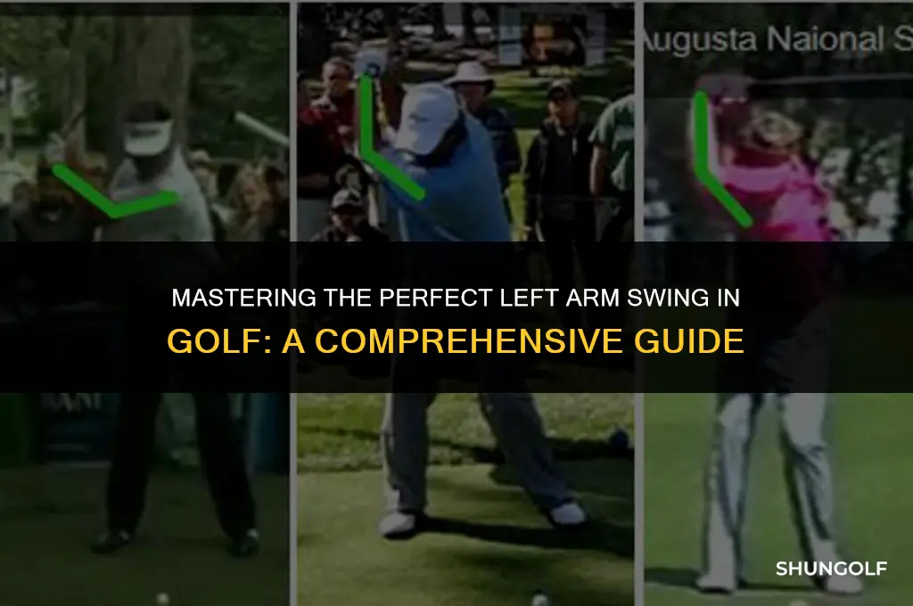how to get straight left arm golf