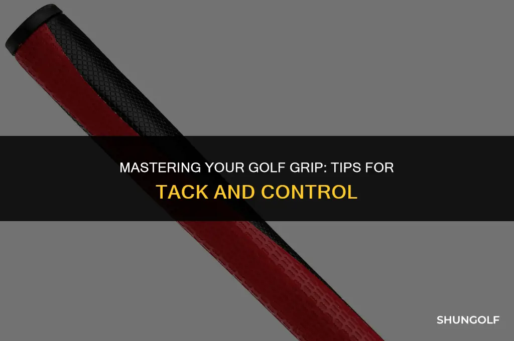 how to get tack on your golf grips