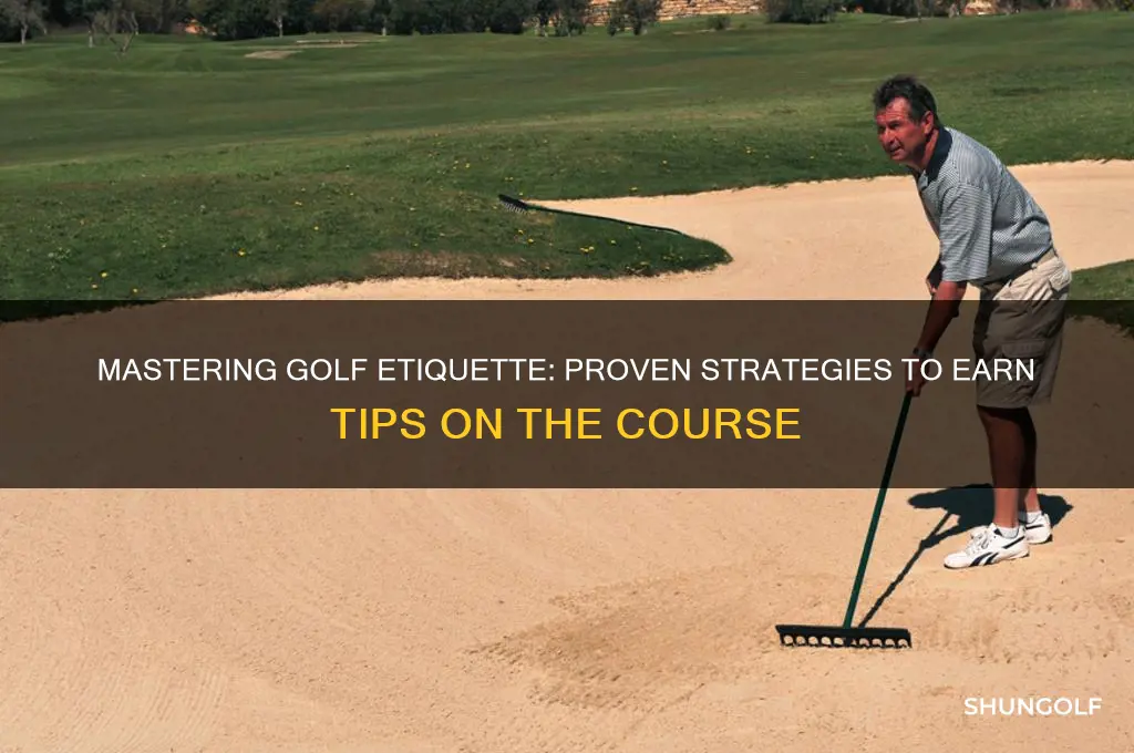 how to get tips at a golf course