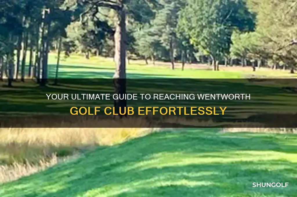 how to get to wentworth golf club
