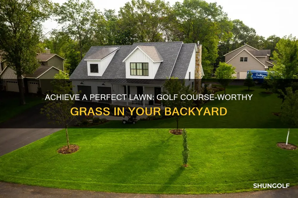 how to get your lawn looking like a golf course