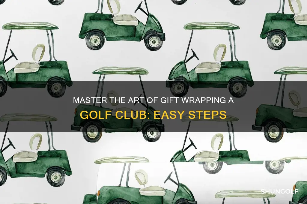 how to gift wrap a golf club