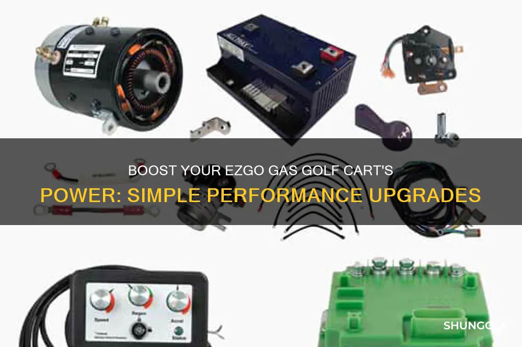 how to give an ezgo gas golf cat more power