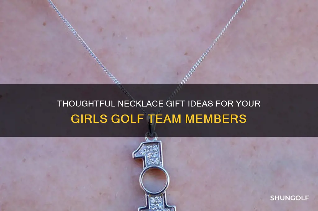 how to give necklaces to girls golf team members