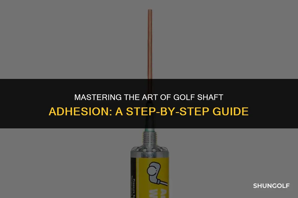 how to glue a golf shaft