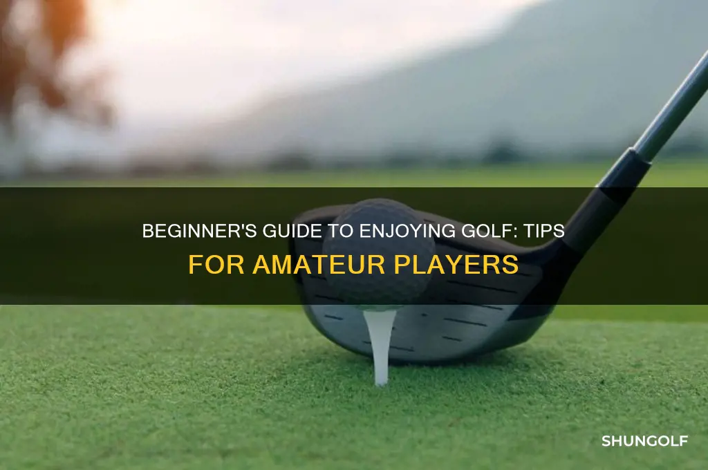 how to go golfing as a amature