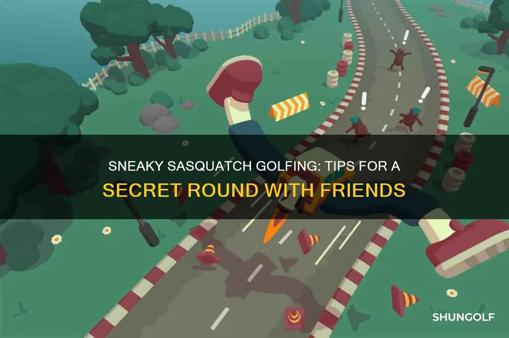 how to go golfing with a friend in sneaky sasquatch