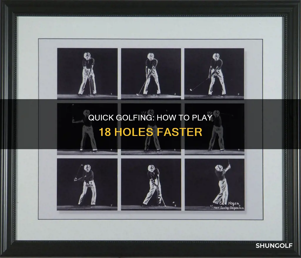 how to golf fast