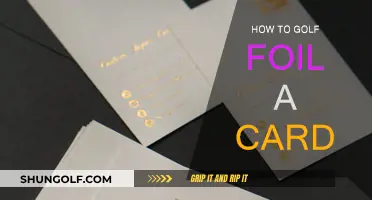 Golf Foiling Cards: A Beginner's Guide to Success