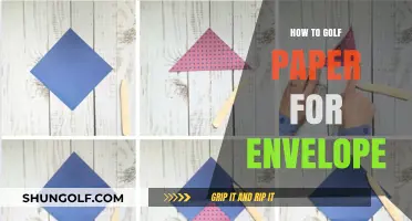 Golf Paper Envelopes: Folding Techniques for Beginners