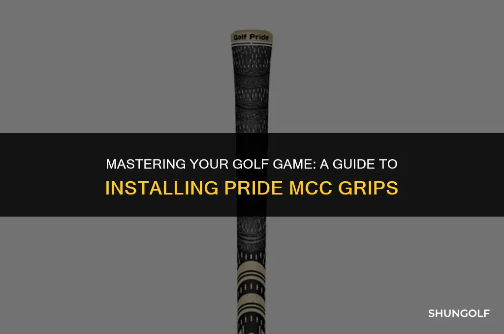 how to golf pride mcc grips