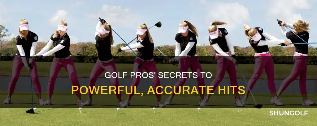 how to golf pros hit