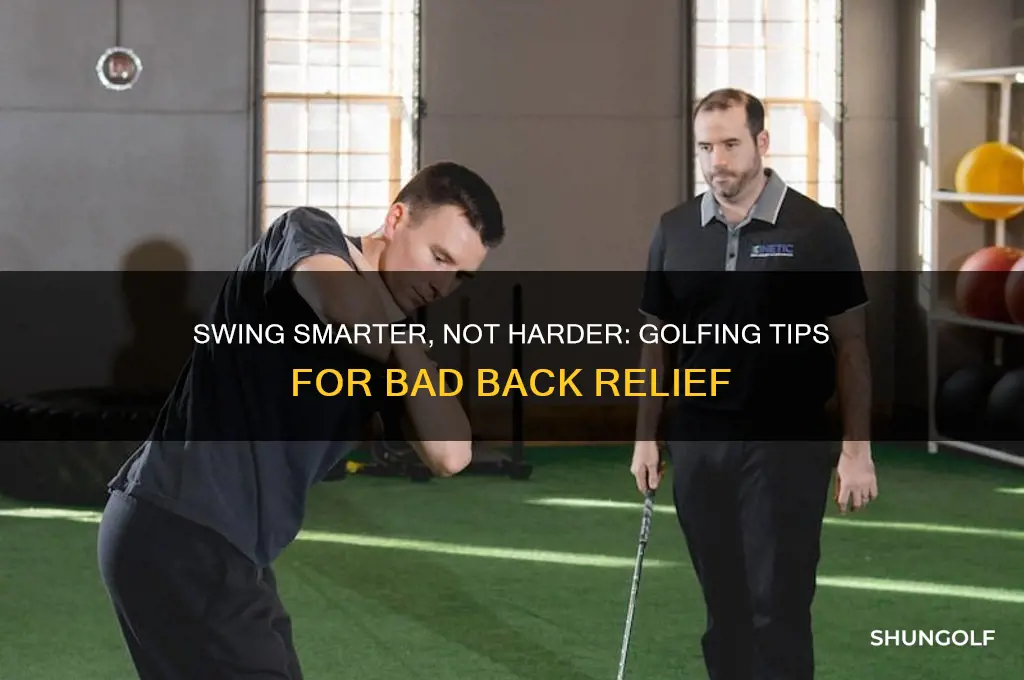 how to golf with a bad back