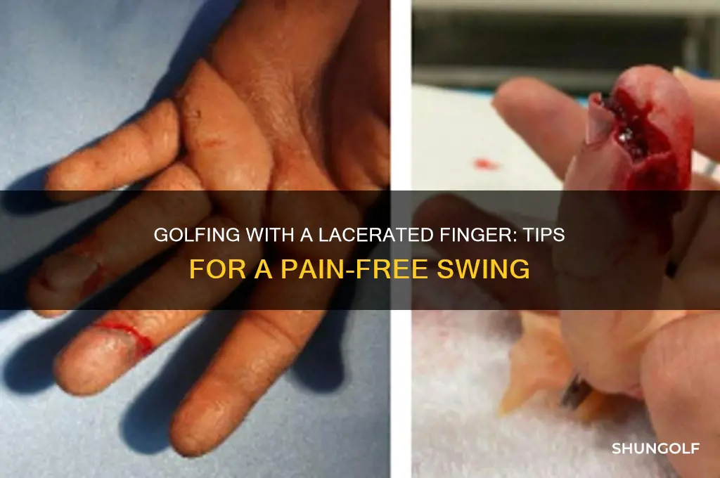 how to golf with a lacerated finger