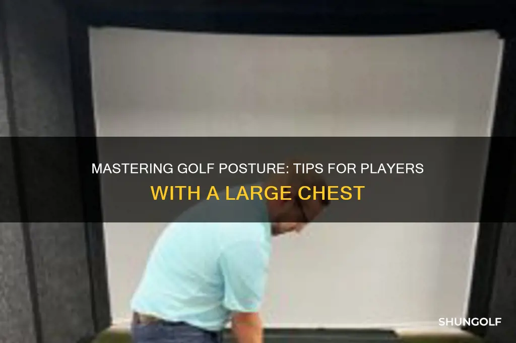 how to golf with a large chest