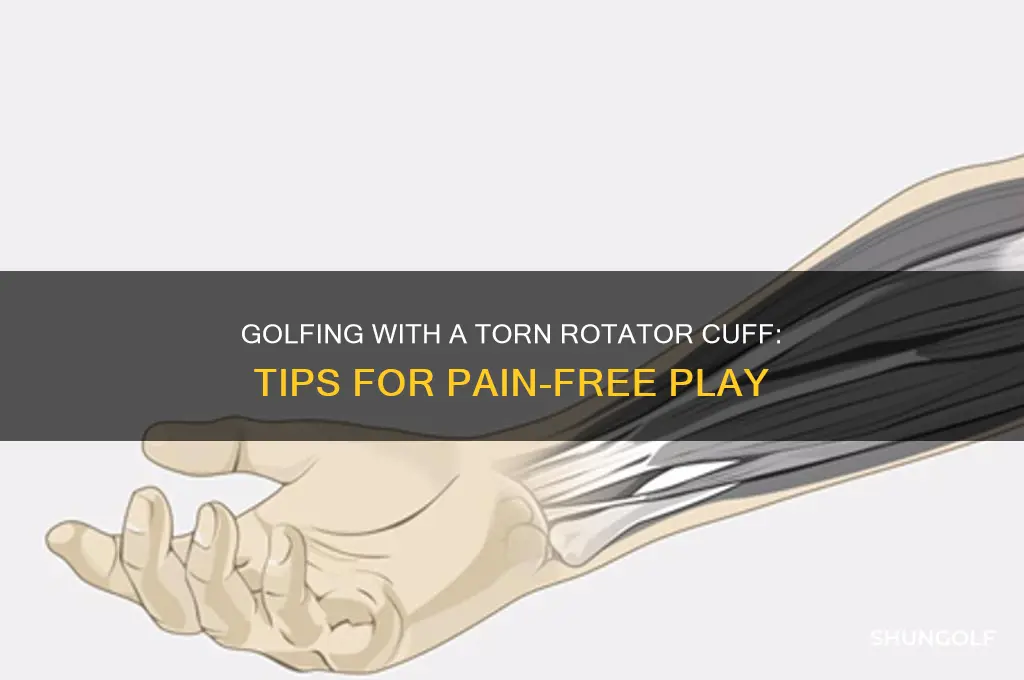 how to golf with a torn rotator cuff