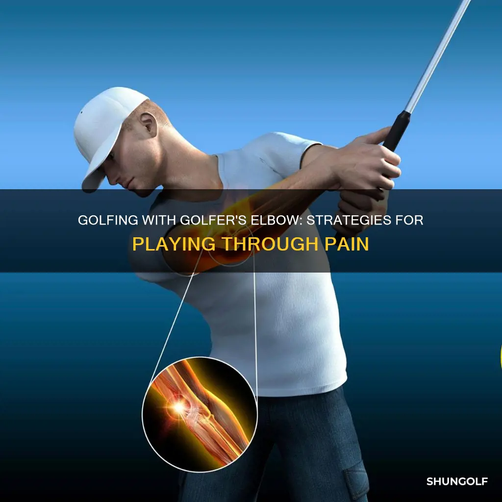 how to golf with golfers elbow