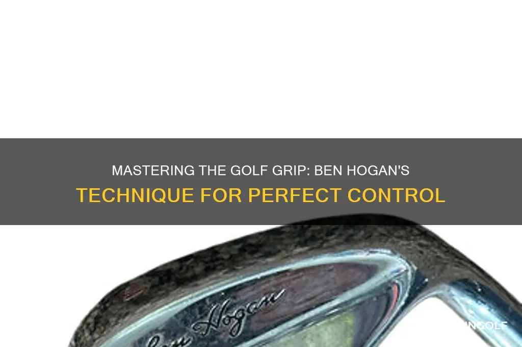 how to grip a golf club ben hogan