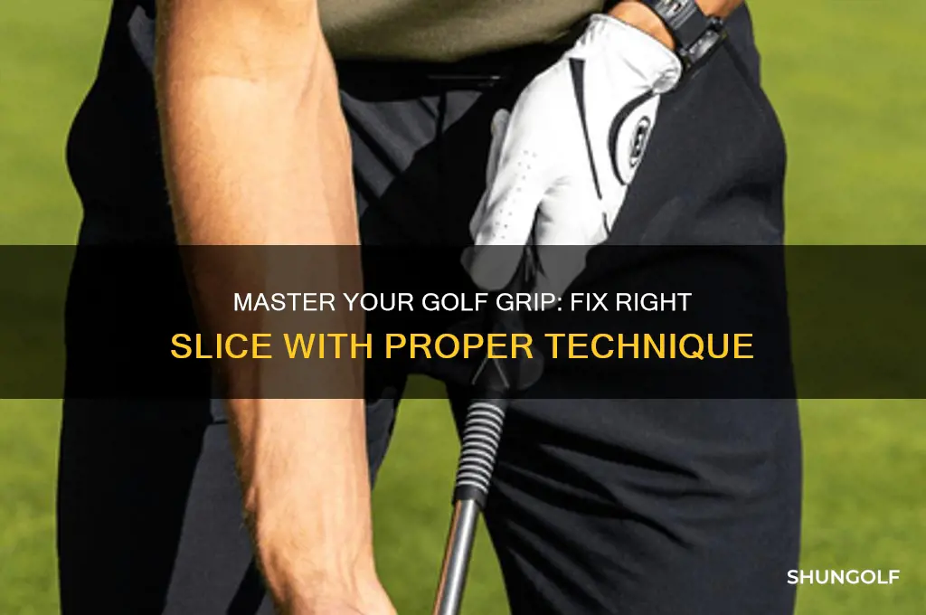 how to grip a golf club correct right slice