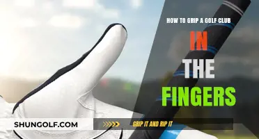 Mastering the Finger Grip: A Guide to Holding Your Golf Club