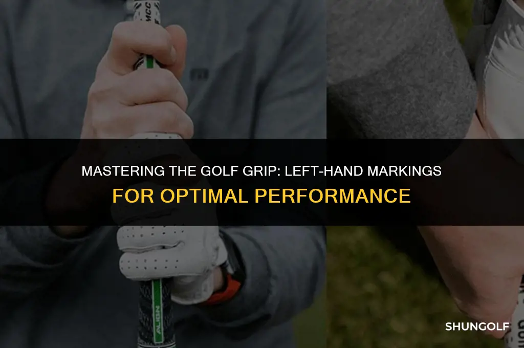 how to grip golf left hand marks