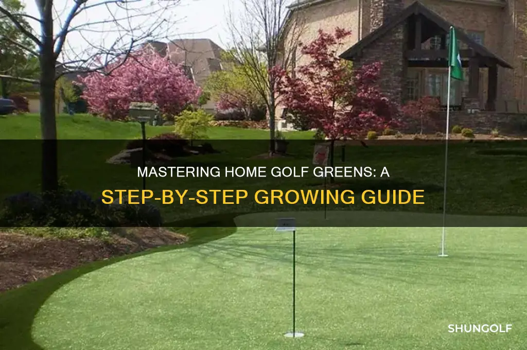 how to grow a golf green at home