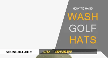 Cleaning Golf Hats: Hand Wash Tips