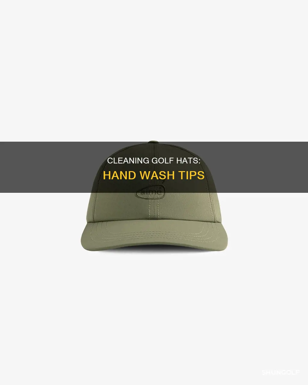 how to hand wash golf hats