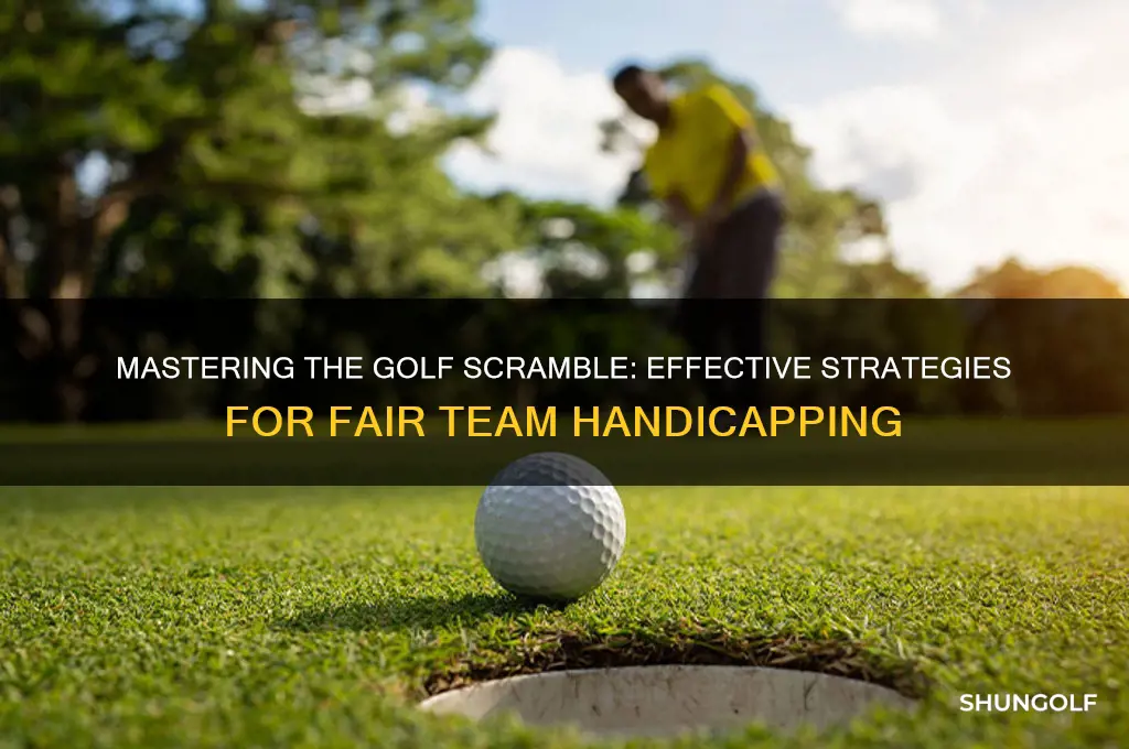 how to handicap a golf scramble