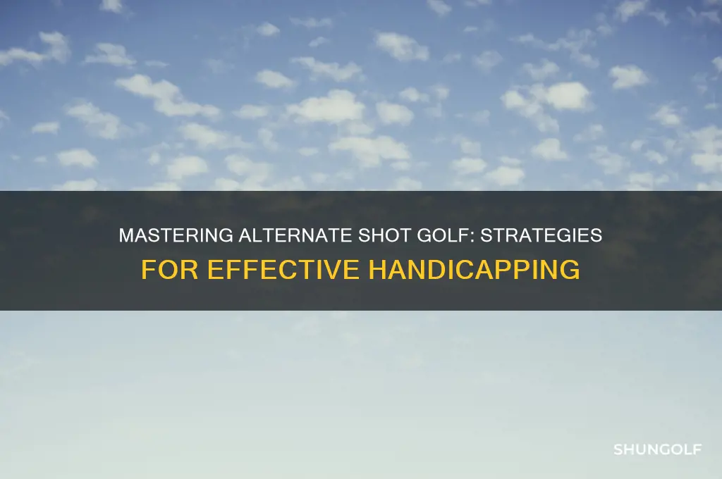 how to handicap alternate shot golf