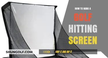 Mastering Your Swing: A Guide to Hanging a Golf Hitting Screen