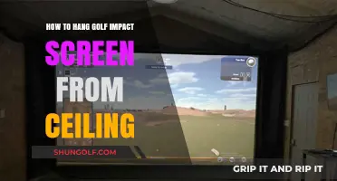 Easy Guide to Hanging Your Golf Impact Screen from the Ceiling