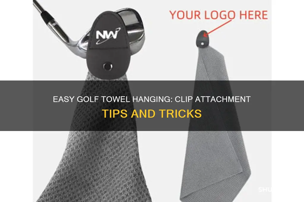 how to hang golf towel with clip