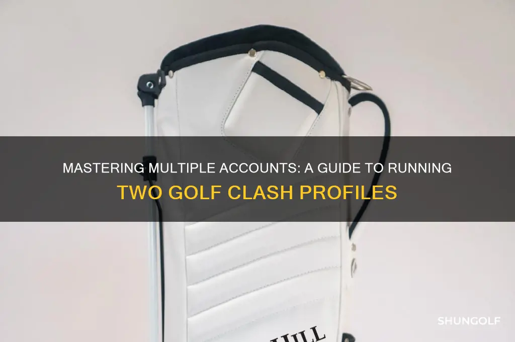 how to have a second golf clash account