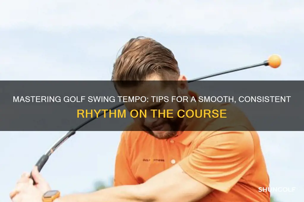 how to have good swing tempo on the golf course