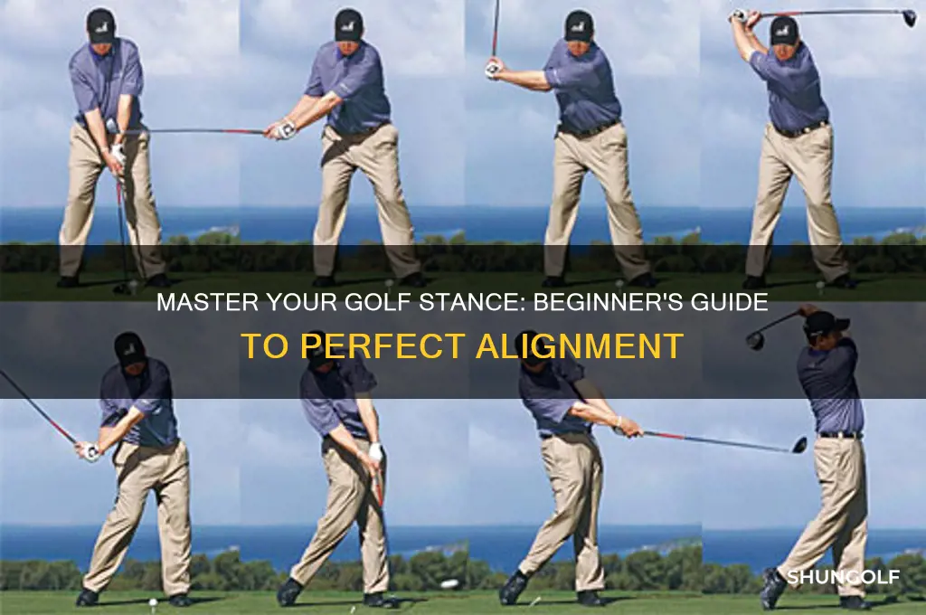 how to have the beginner golf stance
