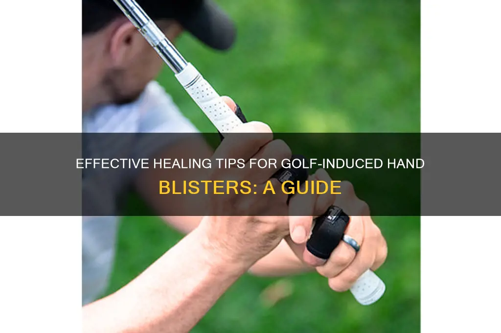 how to heal blisters on hands from golf